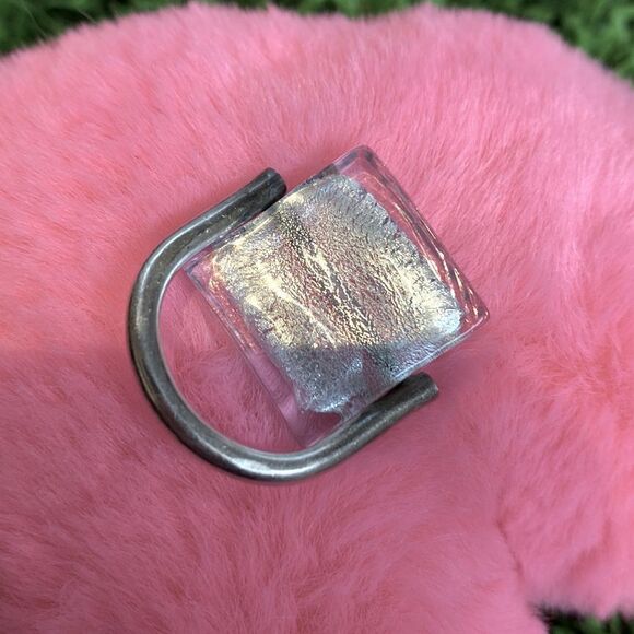 Hand made, crystal And sterling silver 925 RING - Picture 3 of 4